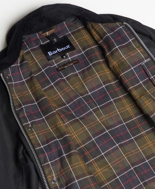 Barbour Ashby Waxed Jacket Black
