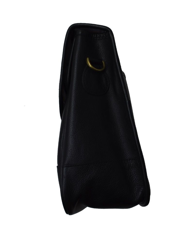 Barbour Leather Briefcase Black