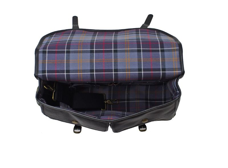 Barbour Leather Briefcase Black