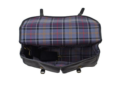 Barbour Leather Briefcase Black