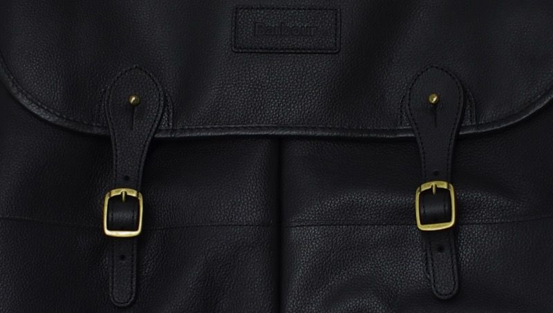 Barbour Leather Briefcase Black
