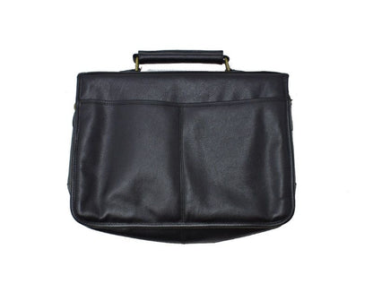 Barbour Leather Briefcase Black