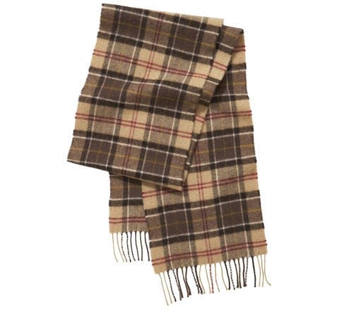 Barbour Unisex Tartan Lambswool Scarf Muted Tartan