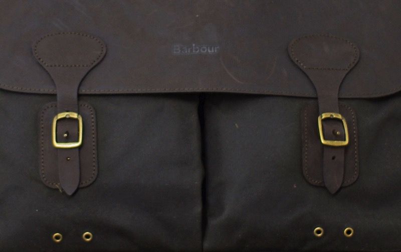 Barbour Wax And Leather Briefcase Olive