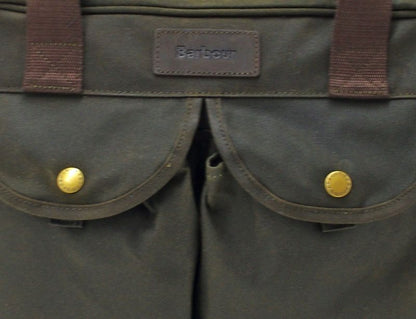 Barbour Waxed Longthorpe Laptop Bag Olive