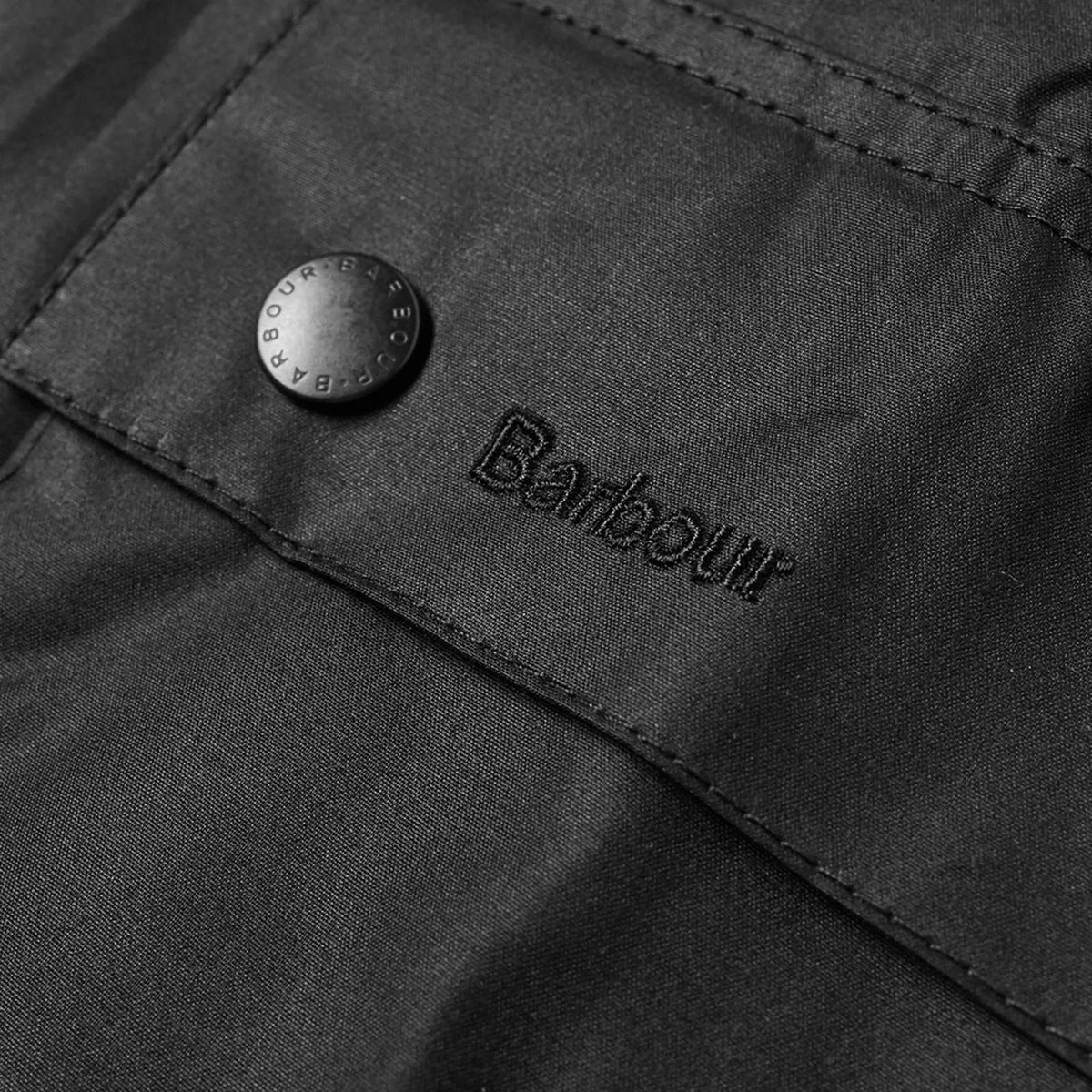 Barbour Ashby Waxed Jacket Black