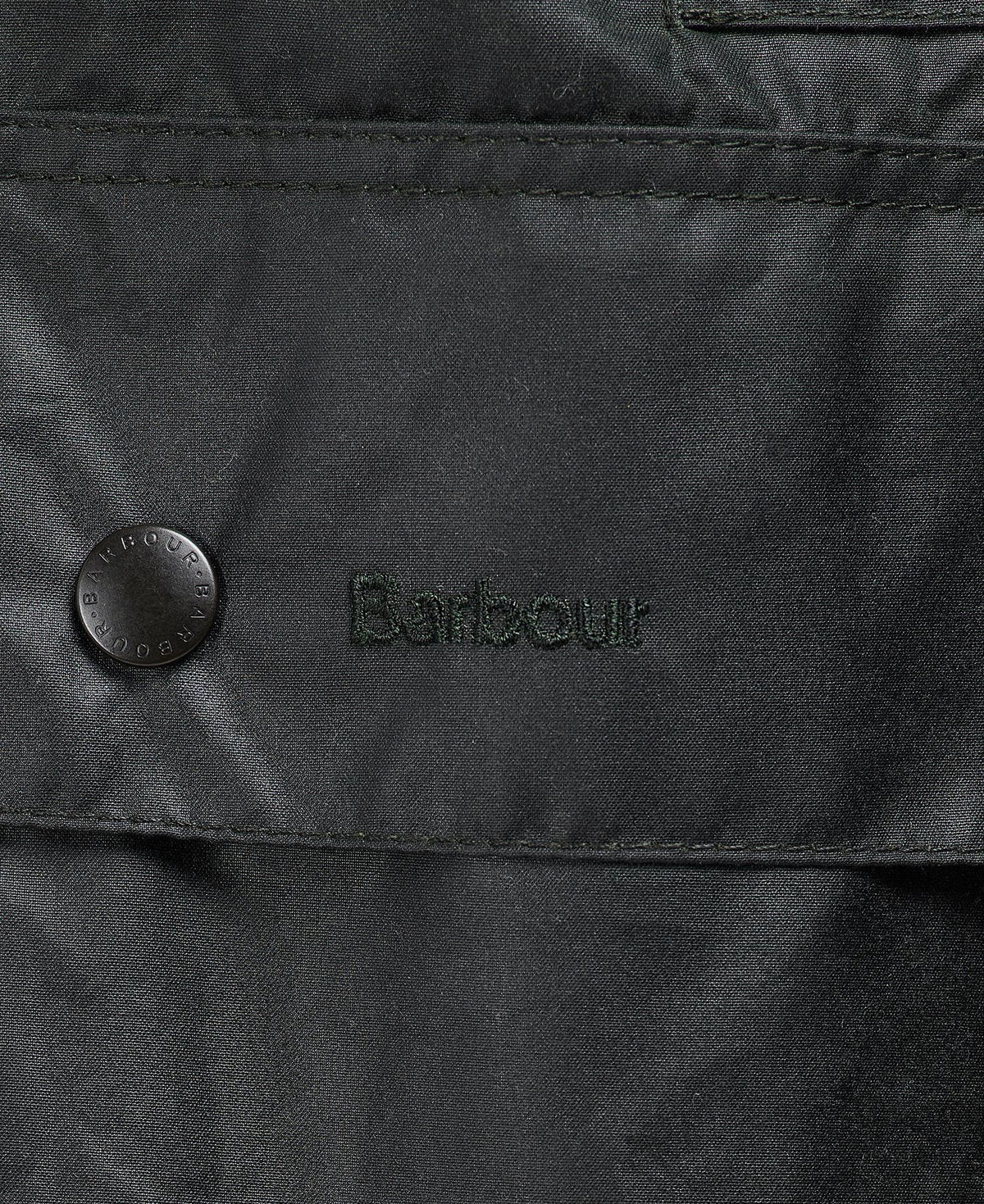 Barbour Border Waxed Jacket Sage