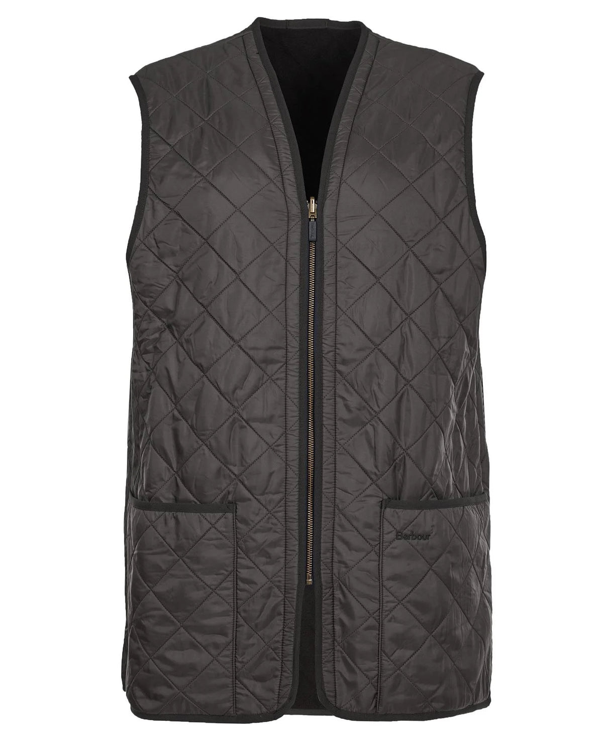 Barbour Polarquilt Waistcoat Zip In Liner Black