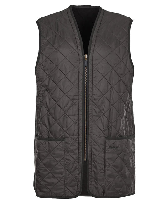 Barbour Polarquilt Waistcoat Zip In Liner Black