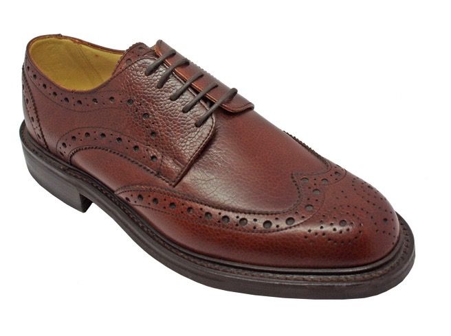Barker Grassington Brogue Cherry Grain Leather