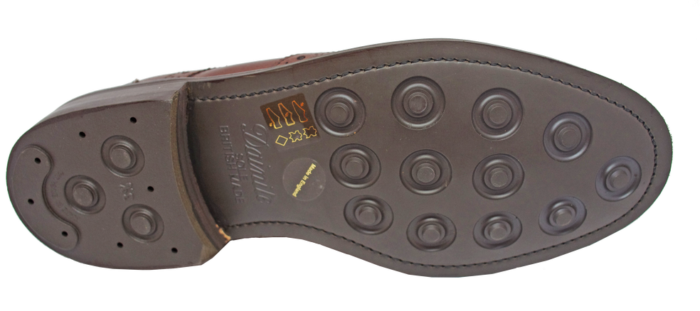 Barker Grassington Brogue Cherry Grain Leather