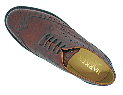 Barker Grassington Brogue Cherry Grain Leather