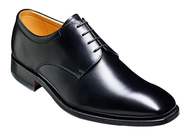 Barker Greenham Large Size Oxford Lace Up Shoe Black