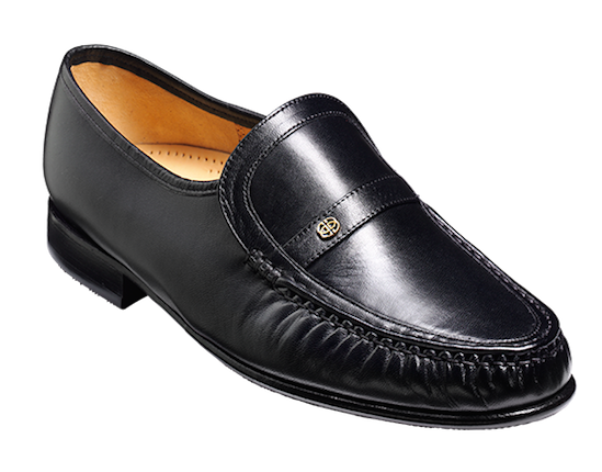 Barker Jefferson Large Size Slip On Loafer Black