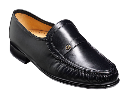 Barker Jefferson Large Size Slip On Loafer Black