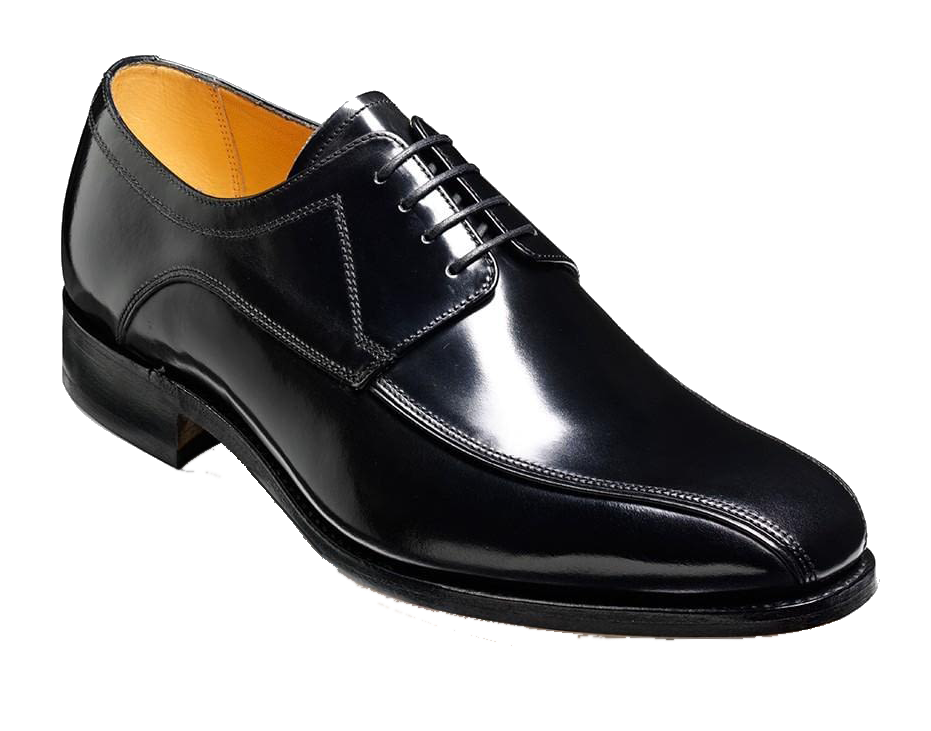 Barker Newbury Derby Lace Up Big Shoe Black