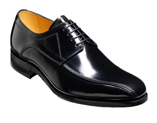 Barker Newbury Derby Lace Up Big Shoe Black