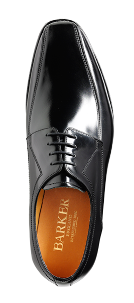Barker Newbury Derby Lace Up Big Shoe Black