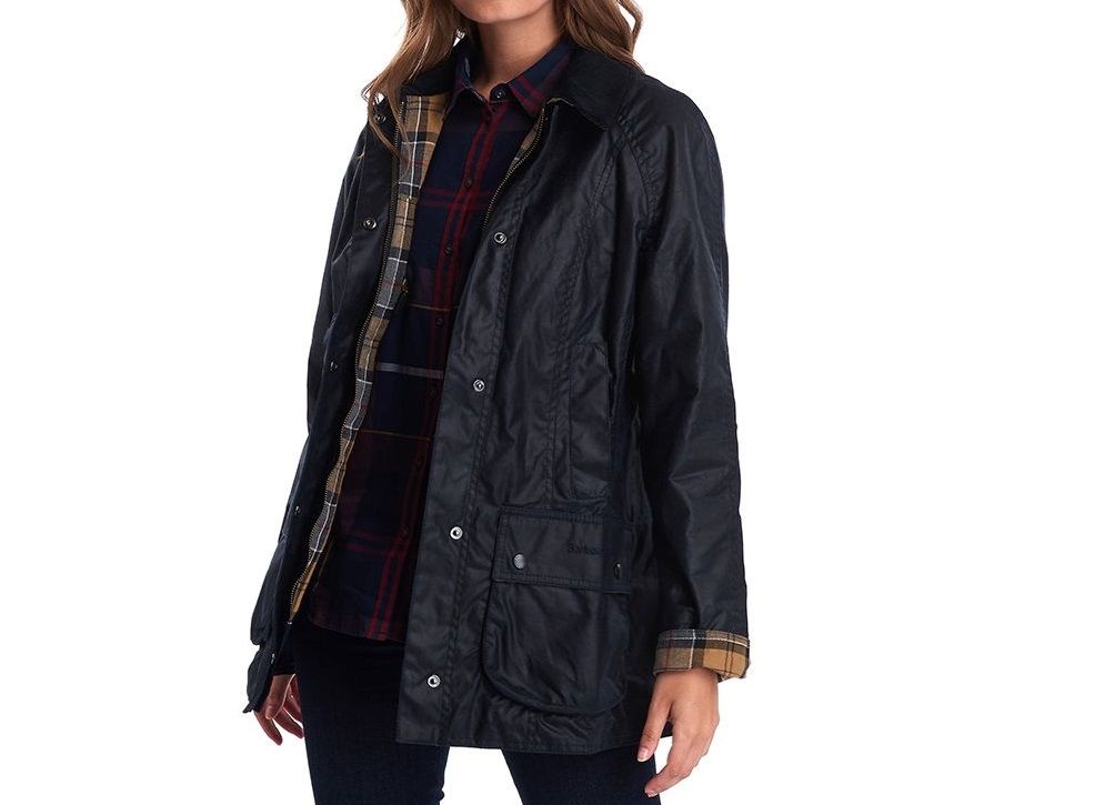 Barbour Beadnell Waxed Jacket Navy