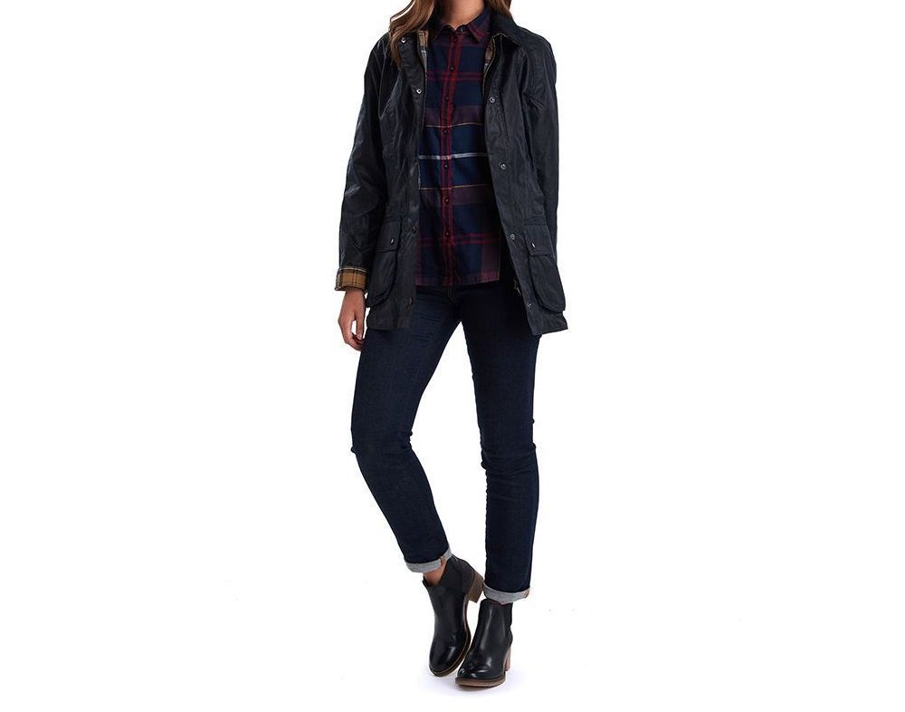 Barbour Beadnell Waxed Jacket Navy