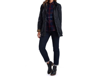Barbour Beadnell Waxed Jacket Navy
