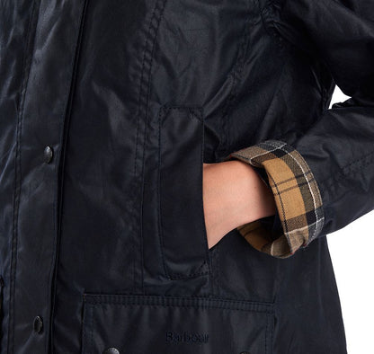 Barbour Beadnell Waxed Jacket Navy