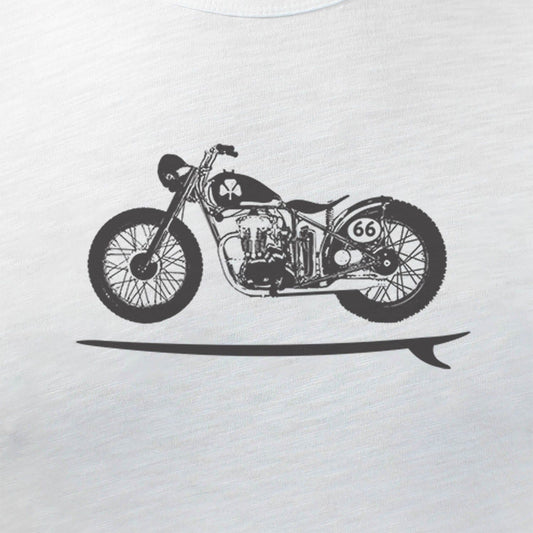 Tonn T Shirt Bike Board White