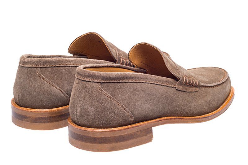 John White Allsop Suede Loafers Sand