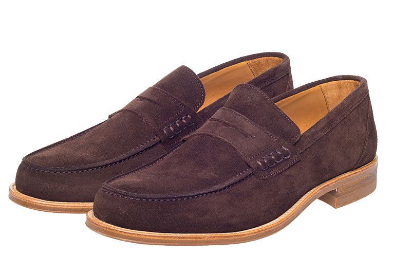 John White Allsop Suede Loafers Brown
