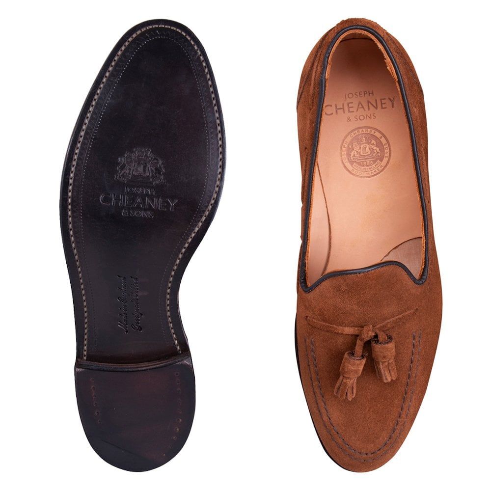 Joseph Cheaney Harry II Tassel Loafer Fox Suede