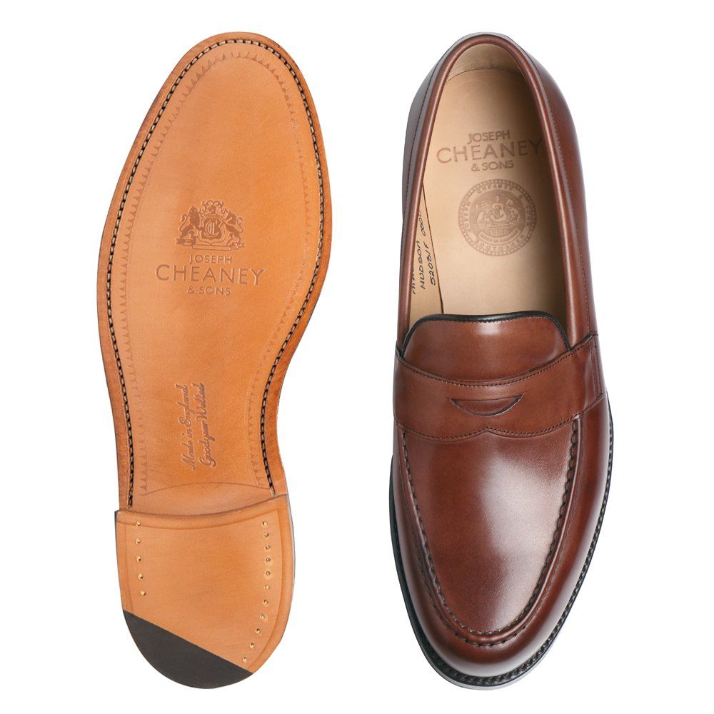 Joseph Cheaney Hudson Penny Loafer Conker Calf Leather
