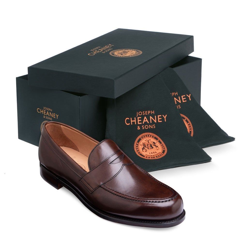 Joseph Cheaney Hudson Penny Loafer Mocha