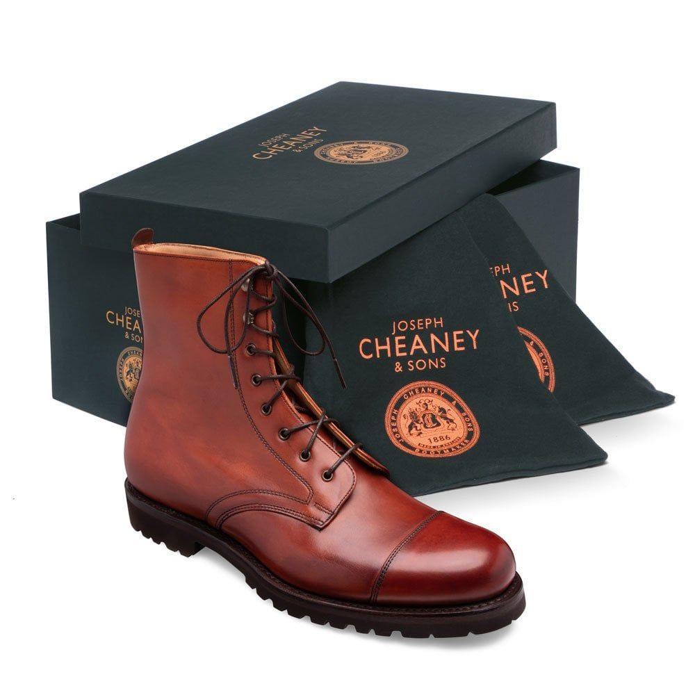 Joseph Cheaney Trafalgar Derby Boot Dark Leaf
