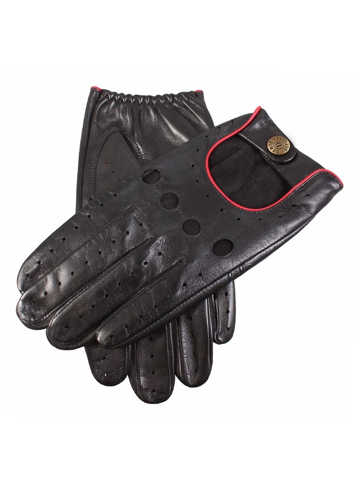Dents Hairsheep Leather Classic Driving Gloves Black
