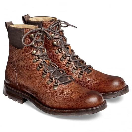 Cheaney Ingleborough B Hiker Leather Boot Mahogany Grain