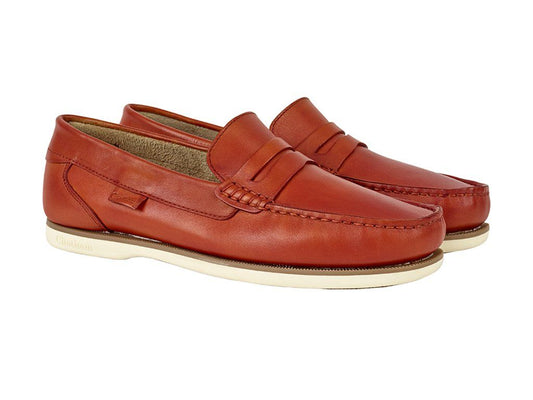 Chatham Faraday Deck Shoes Orange