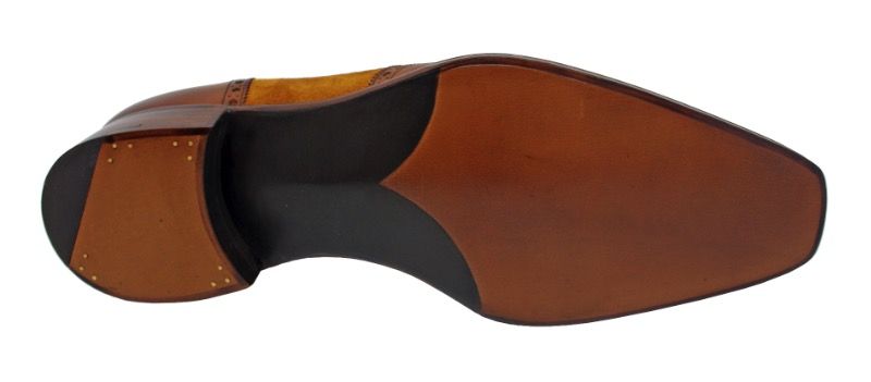 Gaziano Girling Astaire Shoes Vintage Cedar Calf Fox Suede