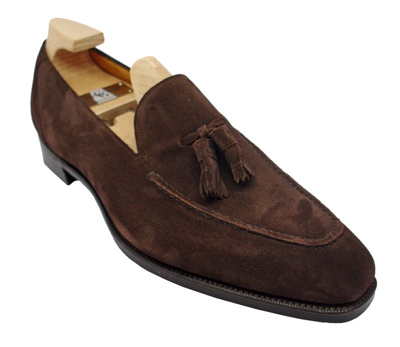 Gaziano Girling Corniche Loafers Mole Suede
