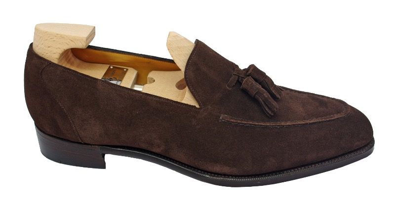 Gaziano Girling Corniche Loafers Mole Suede