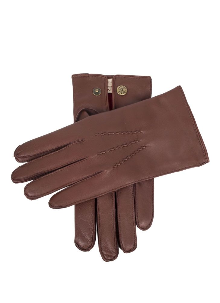 Dents Cashmere Lined Hairsheep Leather Gloves Tan