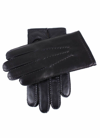 Dents Handsewn Cashmere Lined Hairsheep Leather Touchscreen Gloves Black