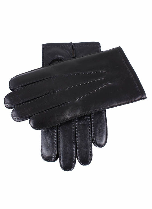 Dents Handsewn Cashmere Lined Hairsheep Leather Touchscreen Gloves Black