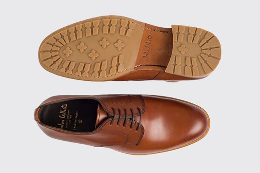 John White Blenheim Derby Shoes Tan