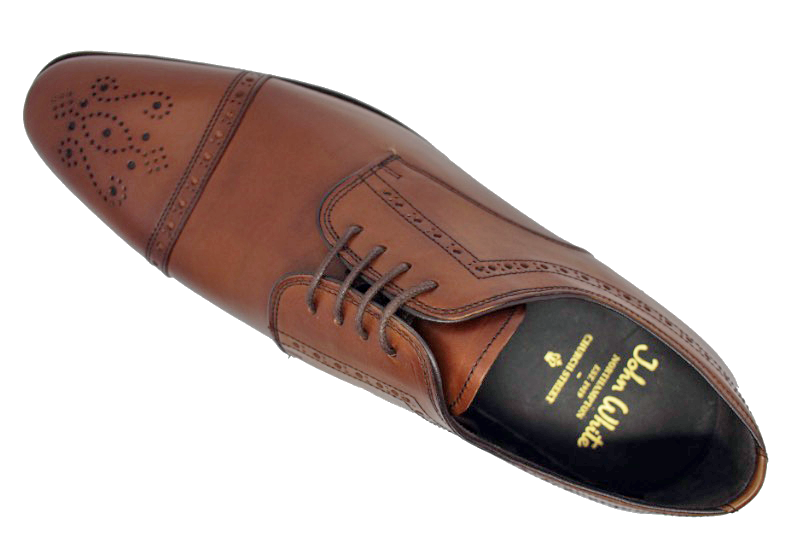 John White Charter Semi Brogue Tan