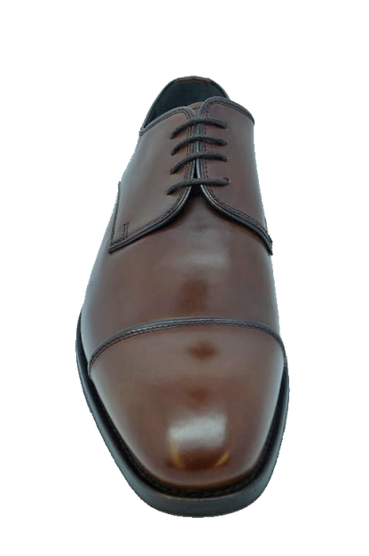 John White Finsbury Capped Derby Brown Calf