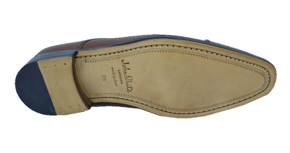 John White Finsbury Capped Derby Brown Calf