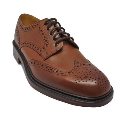 Loake Chester Brogue Shoe Mahogany
