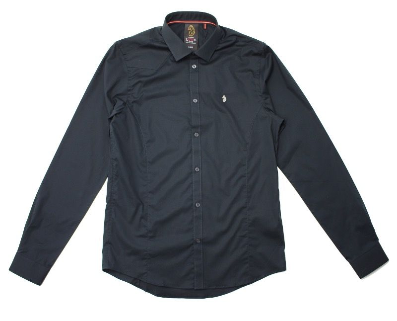 Luke Butchers Pencil Slim Shirt Black