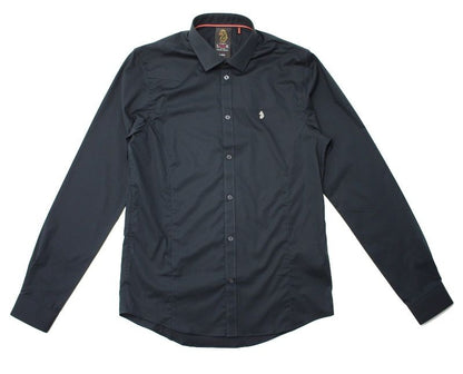 Luke Butchers Pencil Slim Shirt Black