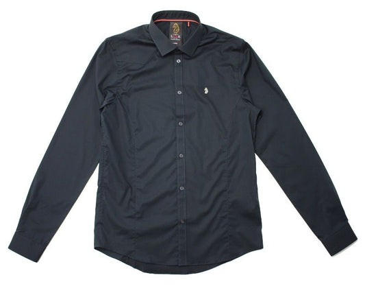 Luke Butchers Pencil Slim Shirt Black